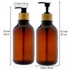 Shampoo Bottles Refillable, Kimqi Bathroom Shampoo and Conditioner Dispenser Set,