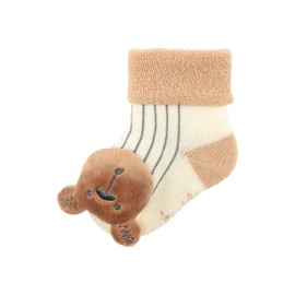 Sterntaler Unisex Baby Rattle Socks Bear, Ecru, 16, ecru