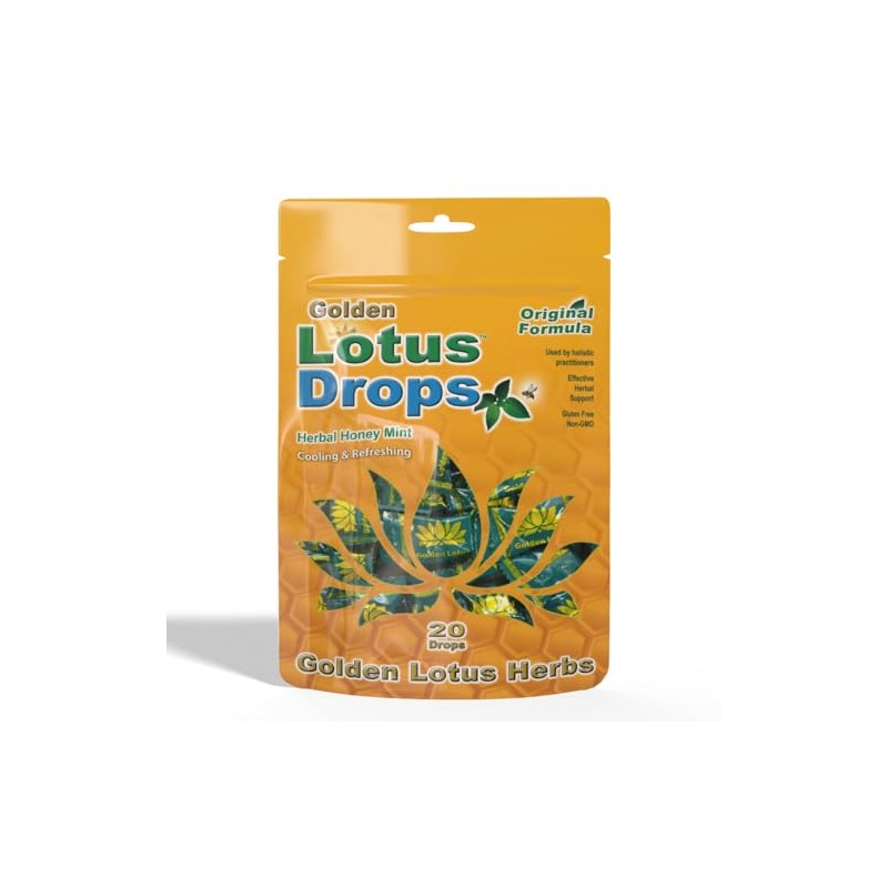 Golden Lotus Herbs Original Lotus Drops Lozenge