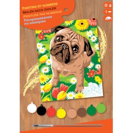 Mammut Painting by Numbers Junior - Saint Bernard, Paint by Numbers Junior, 30.3 x 22.4 cm, Pug