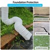 HAHOME 2 Pack Rain Gutter Downspout Extensions,Drain Downspout Extender Diverter,