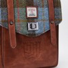 Islander HarrisTweed The Mini Carloway Backpack, Chestnut-Blue Tartan, Mini