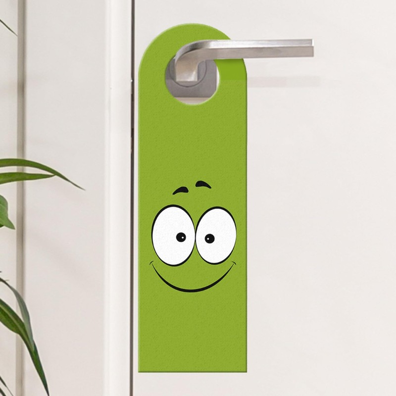 Love Face or Evil Face Door Hanger Angry Friendly Faces