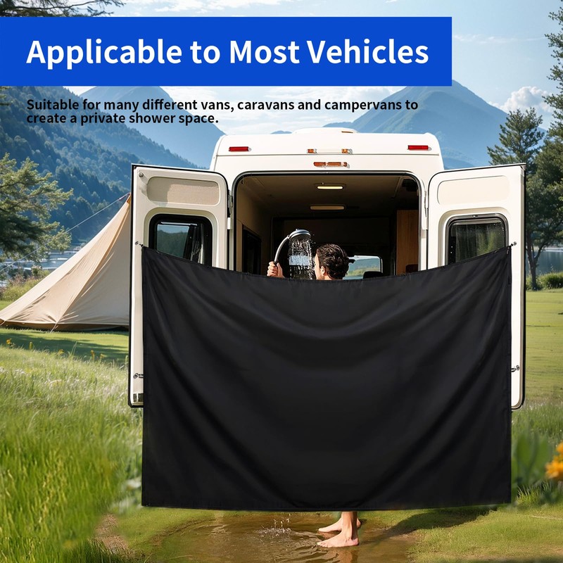 7.5 x 6 ft Black Large Adjustable Waterproof Car Tail