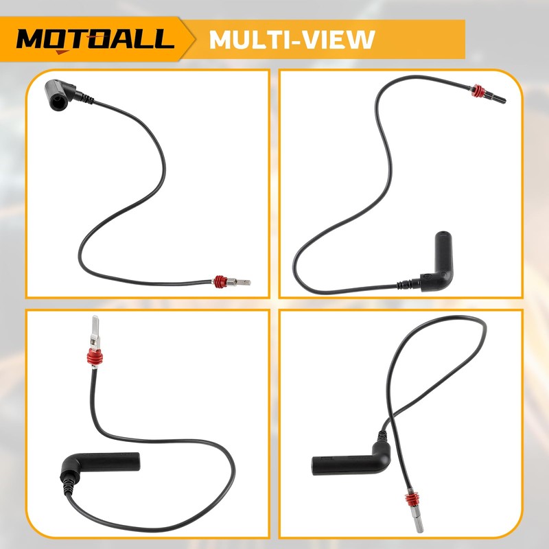MOTOALL Coolant Heater Glow Plug Wire Harness 3 Pcs Fit