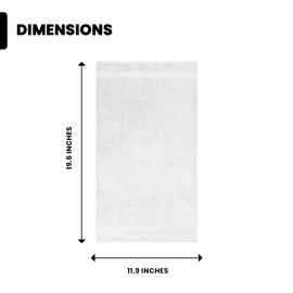 8 Pack White Face Towels 11” x 19” – 400 GSM Ultra Soft & Quick Dry Face Towels for Bathroom – 100% Ringspun Cotton Hotel Towels for Bathroom Luxury - Perfect for Spa, Bathrooms & Daily Comfort