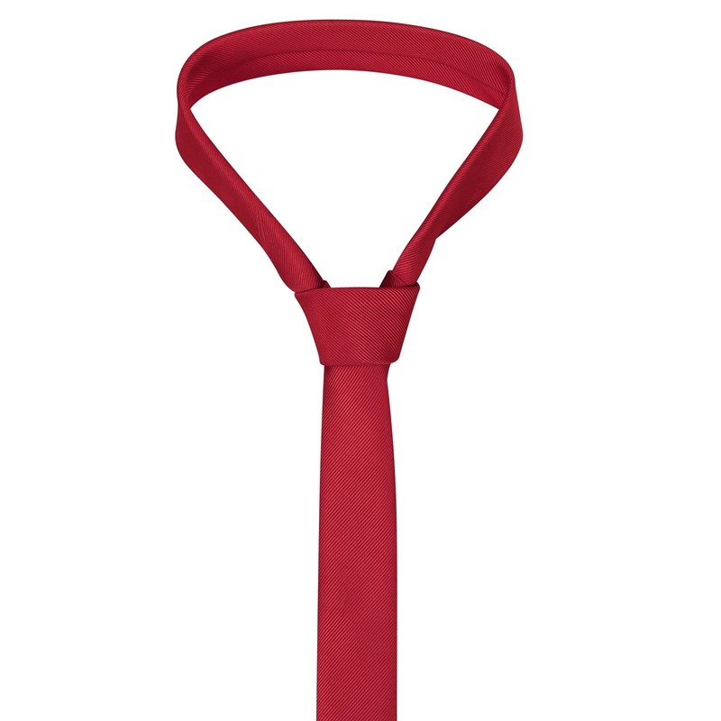 DecTwig Men's Skinny Ties Solid Color Formal Neckties 1.58" (4CM)