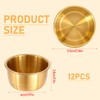 12 Pcs Stainless Steel Dipping Sauce Cup Ramekin Sauce Dipping
