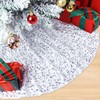 BSHSPX White Christmas Tree Skirt 60 Inches Glitter Sequin Christmas