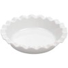 GOOD COOK White Ceramic Pie Plate, 1 EA