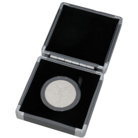 Guardhouse Gray Metal Aluminum Coin Display/Gift for One Extra Large/Air Tite ?I? Capsule