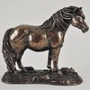 Shetland Pony 8cm High Cold Cast Bronze Sculpture by Harriet