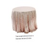 MAGICLULU Hotel Wedding Sequin Tablecloth Round Rose Gold Table Cover
