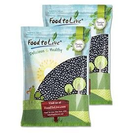 Black Turtle Beans, 25 Pounds – Non-GMO Verified, Whole Dried Beans, Sproutable, Vegan, Kosher, Bulk. Low Sodium. Great Source of Plant Based Protein, Fiber. Great for Bean Soup, Salads, Stews, Chili.