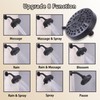 SUBEIXI Matte Black 2 Handle Shower faucet Set, 8 Mode