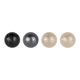 Ideen mit Herz Pearl Pen Set Metallic | 4 Pens of 25 ml | Pearl Look for Paper, Textiles, (Black, Antique Silver, 2 x White)