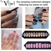 600 Pieces Medium Square Nail Set Free Glue and Preparation
