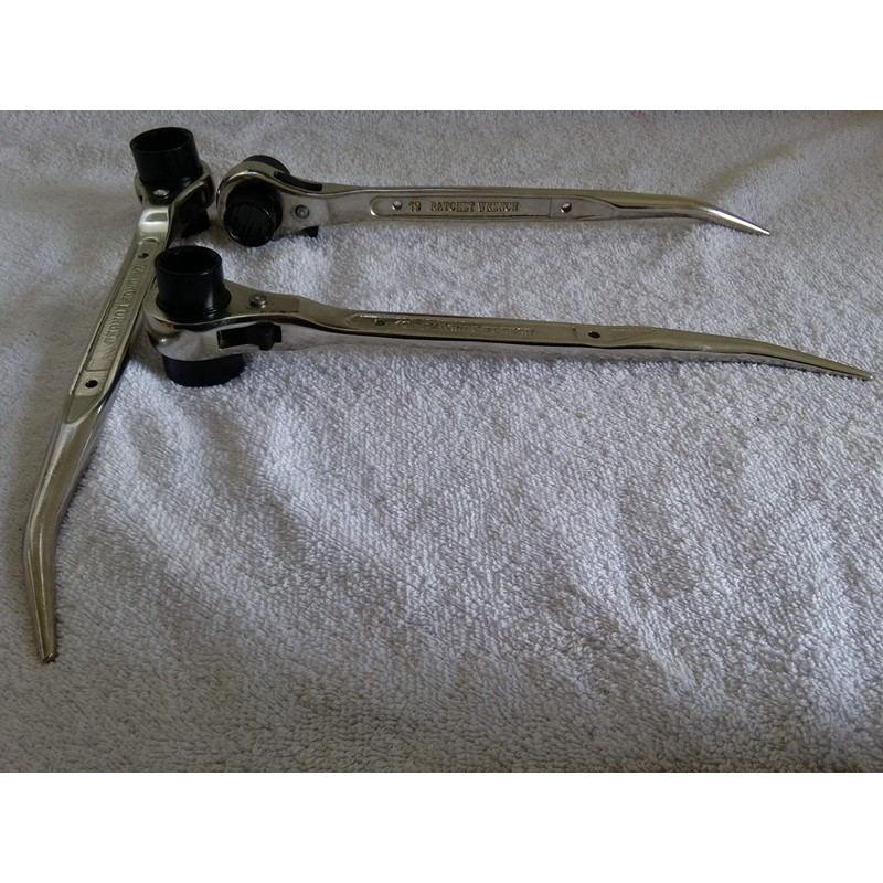 Scaffolding Ratchet Spanners Tools 19&21,17&21,19&24 mm with BBI Safety Tools