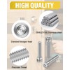 Caianwin M6 Screws 20 Pcs, DIN 912 Stainless（A2 V2A）M6 X