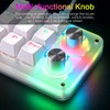 Koolertron 9-Key Mechanical Numpad with 2 Programmable Knobs, LED Backlit