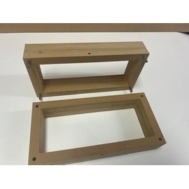 2-Part Foundry Wood Flask Mold for Sand Casting Jewelry Or Craft Making Tool 10" X 4X4