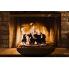 63″x37″ Extra Large Half Round Fireproof Fireplace Mat Hearth Rug