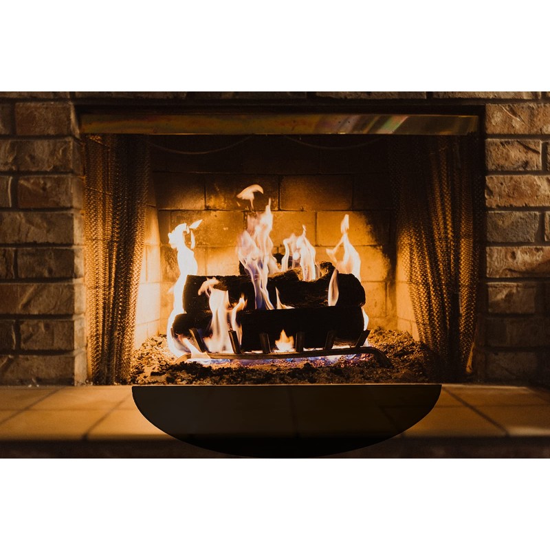 63″x37″ Extra Large Half Round Fireproof Fireplace Mat Hearth Rug