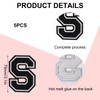 LUTER Pack of 5 Decorative Letters Patches for Iron-On and