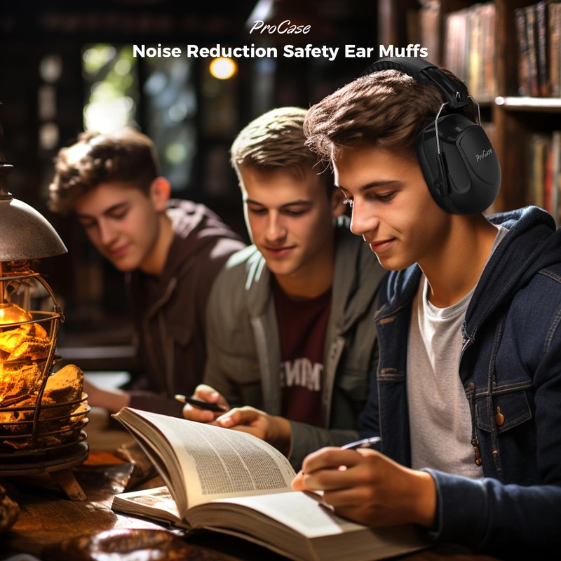ProCase Noise Cancelling Ear Muffs, NRR 28dB Ear Protection Noise
