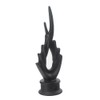 Fence Finials Spire Ornamental Fence Topper High-Impact Aluminium Alloy Black