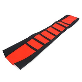 Alamor Universal Soft Greifer Motorrad Sitzabdeckung Rib Skin Gummi Dirt Bike Enduro-Rot