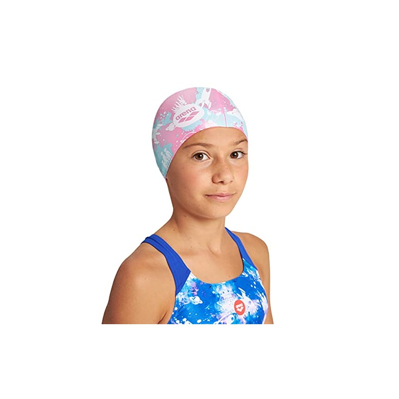 Arena - Gorro de natación Unisex de Silicona con Estampado