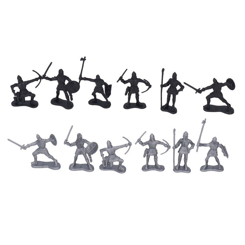 War Toy Kit Soldier Figures Toys Chariot Models Plastic Castle