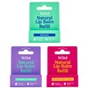 Wild Natural Refillable Lip Balm - Pack of 3 Lip