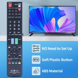 New Universal Replace Remote Control GB004WJSA Fit for Sharp AQUOS TV GB118WJSA GB005WJSA GA890WJSA GB105WJSA GA935WJSAE and More