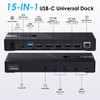 WAVLINK USB C Triple Monitor Docking Station 13-in-1 Displaylink Dock