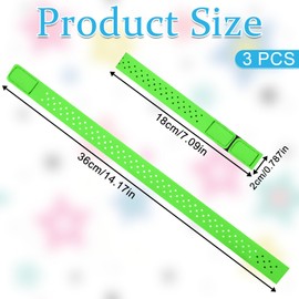 YQQYG 3 PCS Soft Coros Heart Rate Monitor Band, Adjustable Orange Theory Heart Rate Monitor Armband, Replacement Orange Theory Armband Strap for Theory Fitness(Black, Green, Orange-Red)