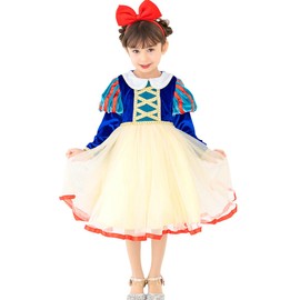 monoii e0252 Snow White Dress, Children's Princess Dress, Halloween, Christmas, Birthday, Gift, Girls, Snow White, Costume, Cosplay, Kids, Princess, Costume