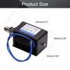 Fielect DC 24V 10A 80N Push Pull Type Solenoid Electromagnet,