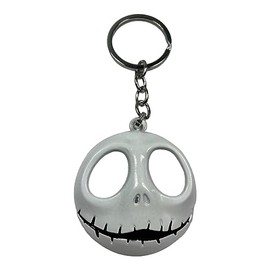 Anime Source The Nightmare Before Christmas Jack Skellington Skeleton Face Keychain Key Ring Holder