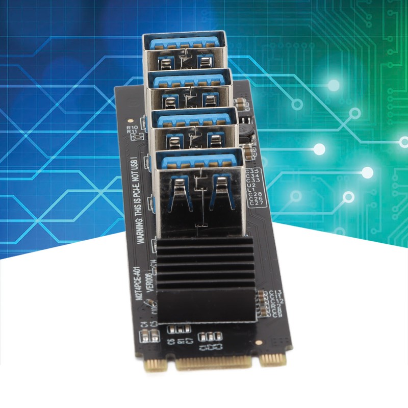 M.2 NVME to PCIE 1X Riser Card M.2 NVME to