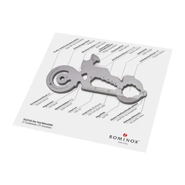 Gift Item: Rominox Key Tools, Various Designs, Key Tool / Key Fob, Stainless Steel Multitool, Includes Functional Description, Multifunctional Tool for Travelling or Holidays