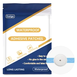 Eseige-Sensor Covers for Libre 2,3-50 Pack Waterproof Adhesive Patches - Latex Free and Transparent Tape to Protect The CGM