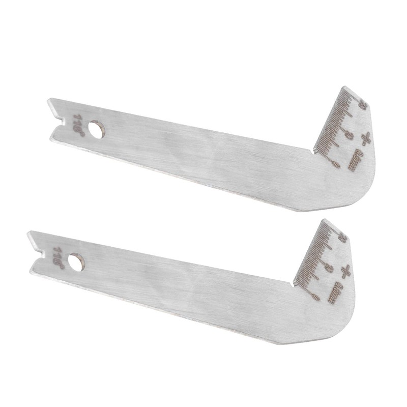 2 Pieces Drill Gauge, 118 Degree Angle Drill Sharpening Tools,