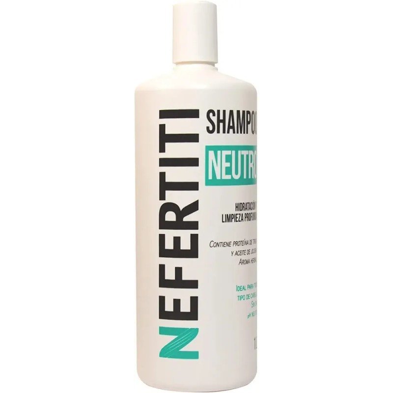 Shampoo Neutro Nefertiti Sin Sal + Limpieza Profunda 1000 Ml