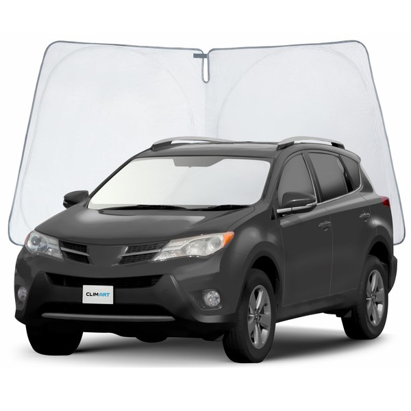 CLIM ART Windshield Sun Shade for Toyota RAV4 2013-2018, Custom-Fit