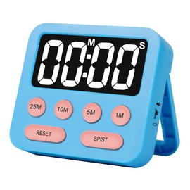 Pomodoro Timer for Kids, Digital Productivity Timer with Loud Alarm, Timers for Classroom, Suitable for ADHD Study Work Kitchen 1Pcs-Blue
