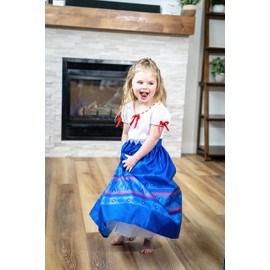 Little Adventures Strong Princess Dress Up Costume - Machine Washable Girl Child Pretend Play Party Outfit (3XL Age 11-13)