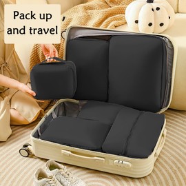 Suitcase Organiser Set 6 Pieces, Suitcase Organiser, Packing Cubes, Piece Packing Cubes for Clothes, Packing Bags for Suitcases, Lightweight Packing Bags for Suitcases, Travel Gadget & Organiser for