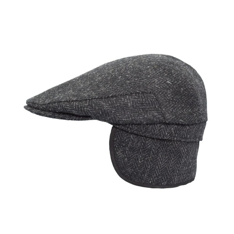 WALKER AND HAWKES - Harris Tweed Edward Flat Cap w/Foldable